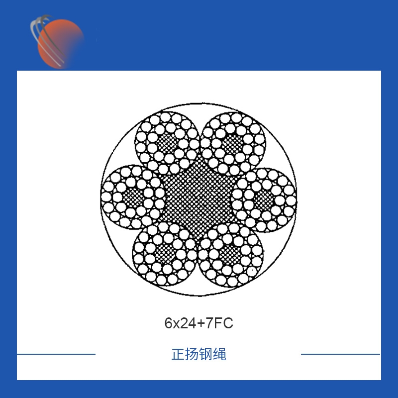 郑州6x24+7FC镀锌钢丝绳